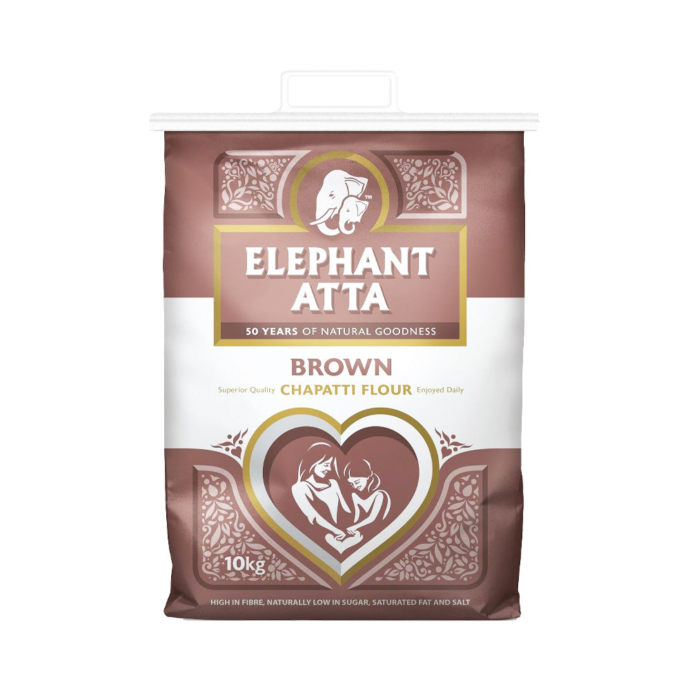 Elephant Atta Brown Chapatti Flour 10kg Flours Bazaar Foods