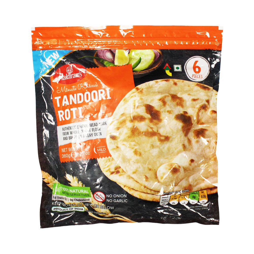 Bazari Roti Haldirams Frozen Tandoori Roti - 6pcs | Frozen Foods | Bazaar Foods